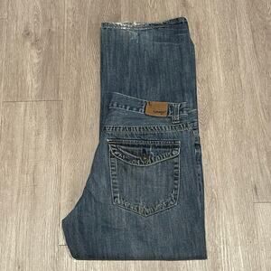 Mens Jeans 33x30 Y2K 90's Distressed Cowboy Grungy Streetwear Skater Casual